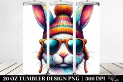 Quirky Rabbit Portrait | 20 oz Tumbler Product Image 2