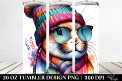 Quirky Rabbit Portrait | 20 oz Tumbler Product Image 2