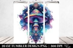Magical Celestial Mushroom Sublimation Clipart Product Image 2