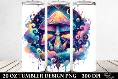 Magical Celestial Mushroom Sublimation Clipart Product Image 2