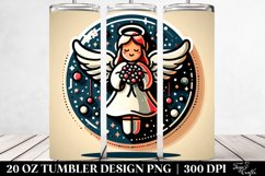 Colorful Christmas Angel 20 Oz Tumbler Product Image 2