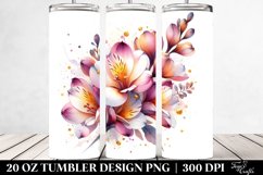 Shiny Freesia with Golden Insertions | 10 Oz Tumbler Product Image 2