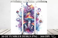 Colorful Magical Mushroom Tumbler | 20 Oz Product Image 2