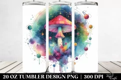 Colorful Magical Mushroom Tumbler | 20 Oz Product Image 2