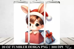 Cute Winter Rabbit with Gifts PNG Product Image 2