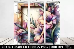 Wooden Gladiolus, 20 Oz Tumbler Product Image 2