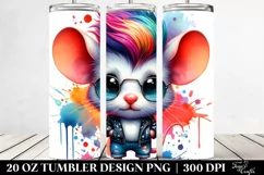 Funny Dancing Baby Mouse, Transparent 20 Oz Tumbler Product Image 2