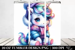 Cute Baby Unicorn | 20 oz Tumbler Product Image 2
