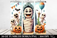 Halloween Mummy's Tomb Clipart, Transparent 20 Oz Tumbler Product Image 2