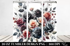 Colorful Rose Art | 20 oz Tumbler Product Image 2