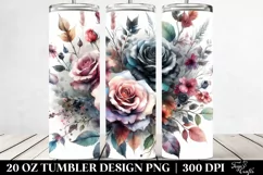 Colorful Rose Art | 20 oz Tumbler Product Image 2
