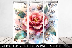 20 Oz Tumbler Sublimation | -Like Material Camellia with Product Image 2