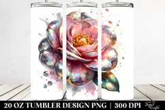20 Oz Tumbler Sublimation | -Like Material Camellia with Product Image 2