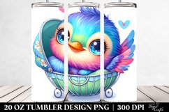 Colorful Small Baby Hummingbird | 20 Oz Tumbler Product Image 2