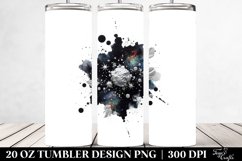 Colorful Black Watercolor Splash | 20 Oz Tumbler Product Image 2
