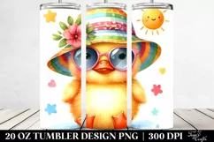 Colorful Cute Baby Duck | 20 Oz Tumbler Product Image 2