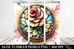 Rose Watercolor | 20 Oz Tumbler Product Image 2