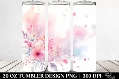 Colorful Pinkish Watercolor Background | 20 Oz Tumbler Product Image 2