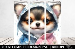Running Cute Chihuahua, Transparent 20 Oz Tumbler Product Image 2