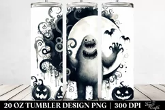 Washed Vintage Monster | 20 Oz Tumbler Product Image 2