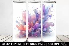 Running Cartoon-Style Hummingbird, Transparent 20 Oz Tumbler Product Image 2