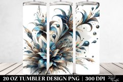 Detailed Lobelia Marble | 20 Oz Tumbler Product Image 2