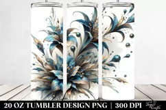 Detailed Lobelia Marble | 20 Oz Tumbler Product Image 2