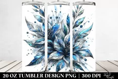 Detailed Lobelia Marble | 20 Oz Tumbler Product Image 2