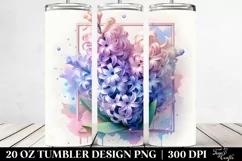 Abstract Shiny Hyacinth | 20 oz Tumbler Product Image 2