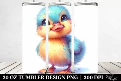 Vibrant Cute Baby Duck Tumbler Product Image 2