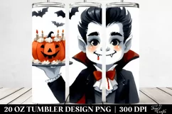 Funny Halloween Vampire Clipart 20 Oz Tumbler Product Image 2