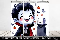 Funny Halloween Vampire Clipart 20 Oz Tumbler Product Image 2