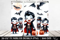 Funny Halloween Vampire Clipart 20 Oz Tumbler Product Image 2