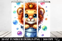 Vibrant Cute Baby Lion Tumbler Product Image 2