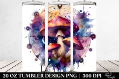 Magical Celestial Mushroom Sublimation Clipart Product Image 2