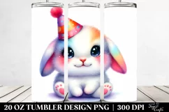 Vibrant Cute Baby Bunny Tumbler Product Image 2
