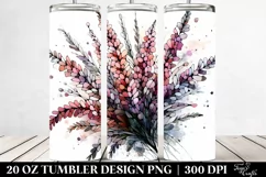 Heather Watercolor | 20 Oz Tumbler Product Image 2