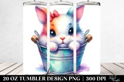 Vibrant Cute Baby Rabbit Tumbler Product Image 2