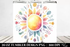 Colorful Simple Sun | 20 Oz Tumbler Product Image 2