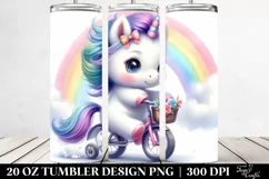 Pastel Unicorn Cycling Tumbler Product Image 2