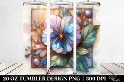 Wooden Pansy 20 Oz Tumbler Product Image 2