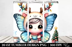 Expressive Baby Watercolor Butterfly PNG Product Image 2
