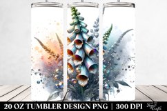 Abstract Shiny Foxglove | 20 oz Tumbler Product Image 2