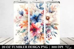 colorful watercolor background | 20 oz Tumbler Product Image 2