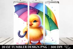 Vibrant Cute Baby Duck Tumbler Product Image 2
