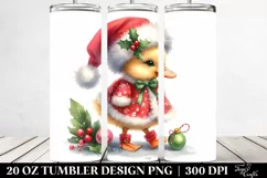 Dressed Christmas Baby Duck | 20 Oz Tumbler Product Image 2