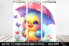 Vibrant Cute Baby Duck Tumbler Product Image 2