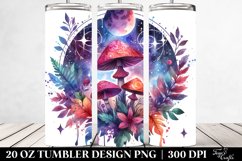 Magical Celestial Mushroom Clipart 20 Oz Tumbler Product Image 2