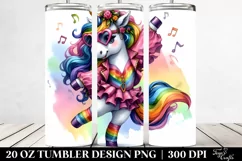 Cute Dancing Unicorn | 20 oz Tumbler Product Image 2