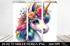 Vibrant Baby Unicorn Clipart Product Image 2